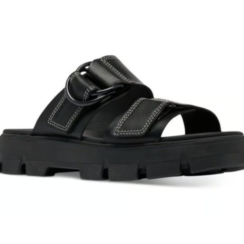 Sorel Women’s Rein Slide Sandals NWB Size 8.5 Faux Leather -A403